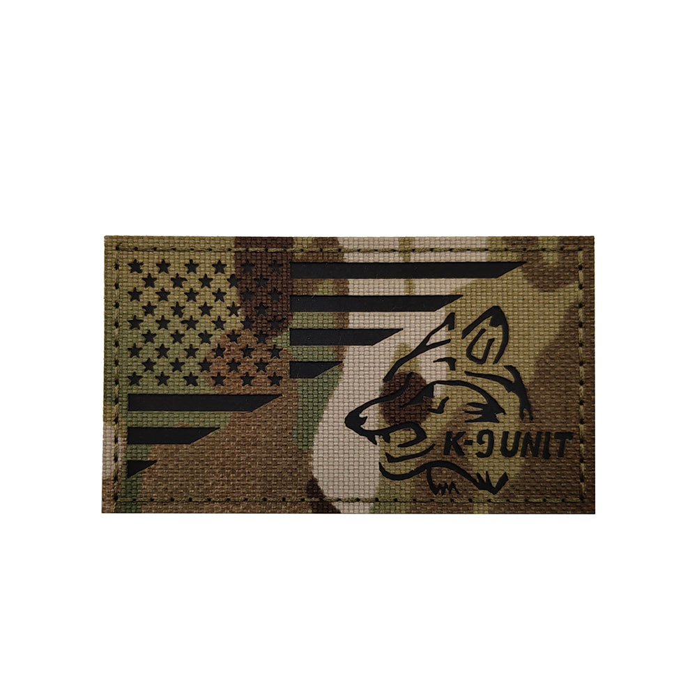 K9 Canine Handler K-9 USA FLAG Camo Tactical Patch Army Marines Morale Hook and Loop FREE USA SHIPPING  SHIPS FROM USA PAT-566