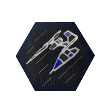 Load image into Gallery viewer, IR Reflective Star Fighter Wars Embroidered Hook and Loop Morale Patch FREE USA SHIPPING SHIPS FROM USA PAT-546