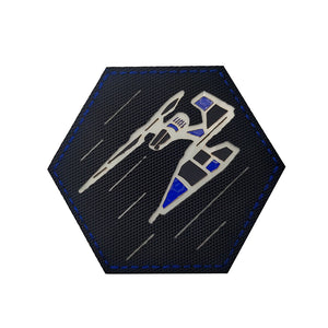 IR Reflective Star Fighter Wars Embroidered Hook and Loop Morale Patch FREE USA SHIPPING SHIPS FROM USA PAT-546