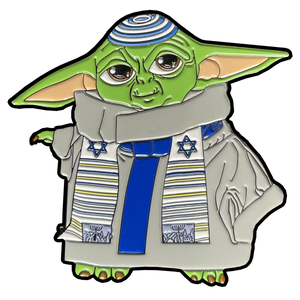 Jewish Yoda inspired 3.5" Sticker with Yarmulke Kippah Hanukkah Passover Star Wars themed Bar Mitzvah parody FREE USA SHIPPING SHIPS FROM USA