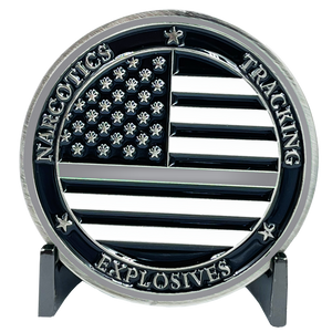 K9 Correctional Officer Coin CO Corrections Police Narcotics Tracking Explosives Thin Gray Line jail prison EL4-004