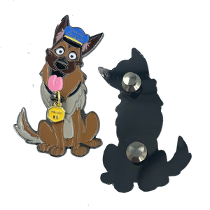 LL-006 K9 Prayer Challenge Coin pin for Canine Officer police - www.ChallengeCoinCreations.com
