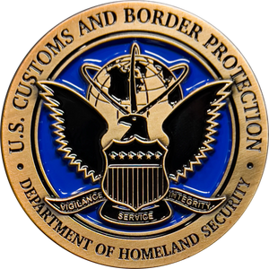 CBP Officer Canine Enforcement K9 Thin Blue Line Challenge Coin Field Operations OFO GL11-004