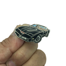 Load image into Gallery viewer, KITT Knight Rider Pin with red glitter scanner and 2 pin posts and deluxe pin clasps KK-022 ZQ-191