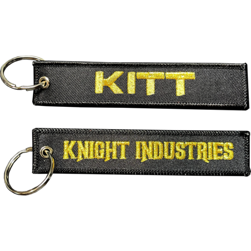 KITT Knight Industries 2000 Knight Rider Keychain or Luggage Tag or zipper pull BL6-008 LKC-06 - www.ChallengeCoinCreations.com