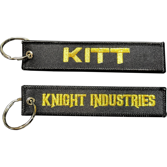 KITT Knight Industries 2000 Knight Rider Keychain or Luggage Tag or zipper pull BL6-008 LKC-06 - www.ChallengeCoinCreations.com