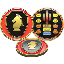 Load image into Gallery viewer, Knight Rider KITT Challenge Coin Knight Industries BL17-009 - www.ChallengeCoinCreations.com