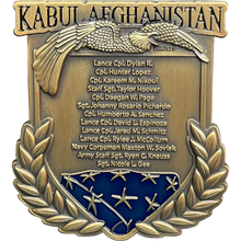 Load image into Gallery viewer, Kabul Afghanistan Final Inspection Memorial Challenge Coin Marines Navy August 26 2021 13 Soldiers BL17-012 - www.ChallengeCoinCreations.com