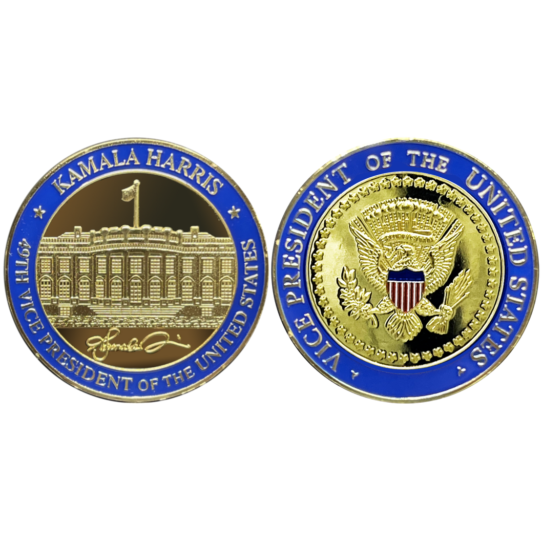 Vice President Kamala Harris White House Challenge Coin BL15-006 - www.ChallengeCoinCreations.com