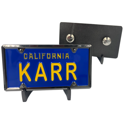 KARR License Plate pin (not Knight Rider KITT) KK-018 ZQ-207
