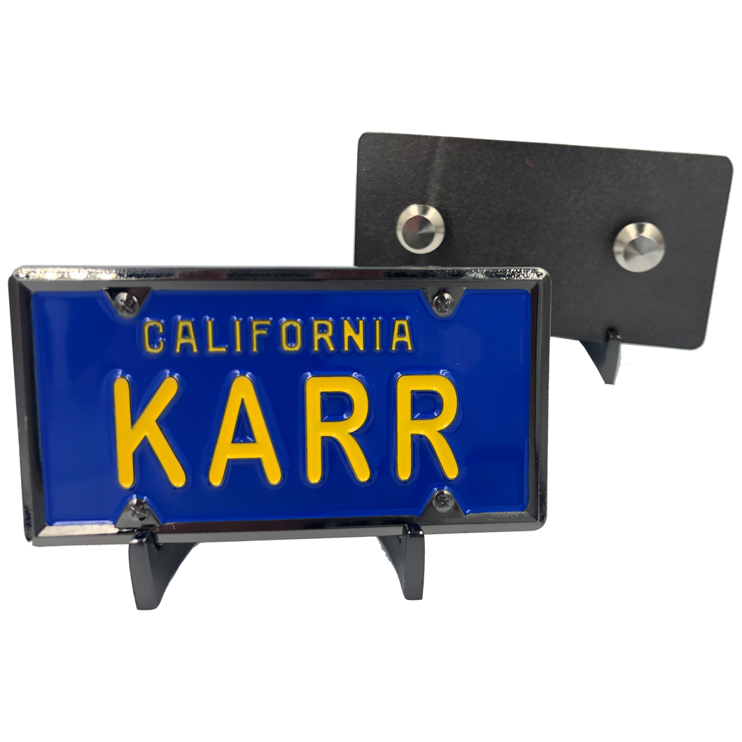 KARR License Plate pin (not Knight Rider KITT) KK-018 ZQ-207
