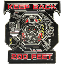 Load image into Gallery viewer, Thin Red Line Fire Fighter Challenge Coin Bottle Opener Fire Department Fireman BL3-018