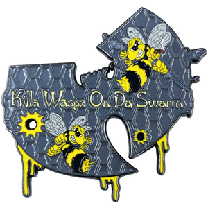 Wu Hornet Killer Wasp Tang Inspired Honey Comb Challenge Coin H-013 - www.ChallengeCoinCreations.com