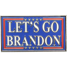 Load image into Gallery viewer, Let&#39;s Go Brandon LGB Pin with dual pin posts GL1-008 - www.ChallengeCoinCreations.com