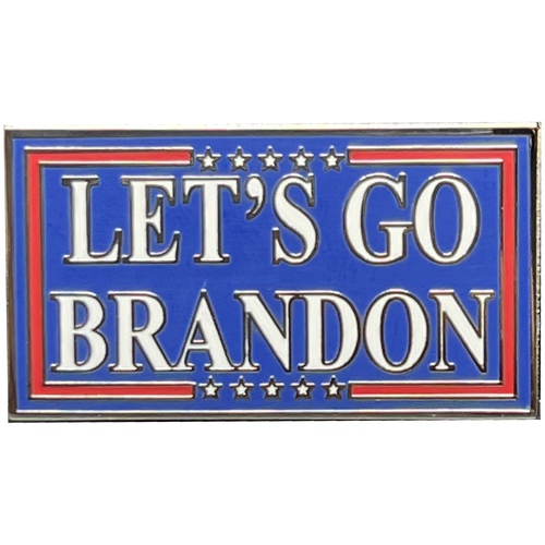 Let's Go Brandon LGB Pin with dual pin posts GL1-008 - www.ChallengeCoinCreations.com