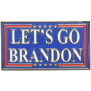 Let's Go Brandon LGB Pin with dual pin posts GL1-008 - www.ChallengeCoinCreations.com