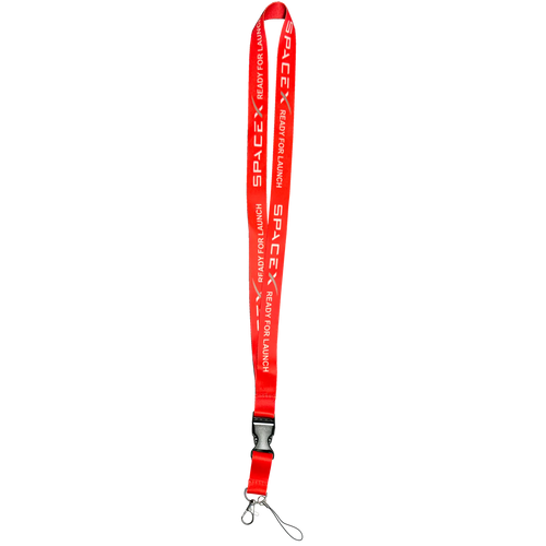 SpaceX Launch Crew Lanyard ID Card holder or Keychain school student 31 inch with Space X DL12-010
