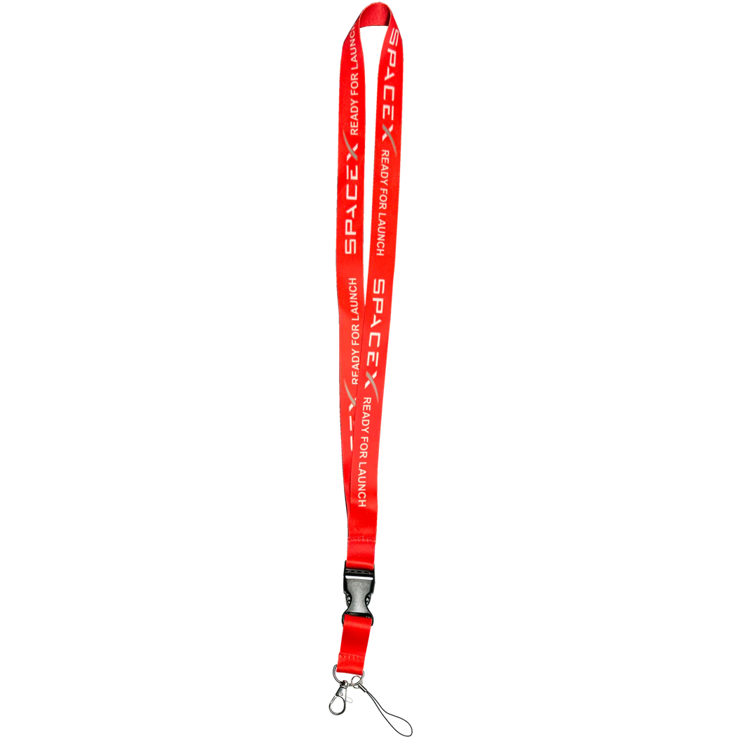 SpaceX Launch Crew Lanyard ID Card holder or Keychain school student 31 inch with Space X DL12-010