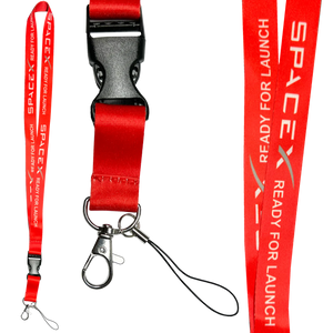 SpaceX Launch Crew Lanyard ID Card holder or Keychain school student 31 inch with Space X DL12-010