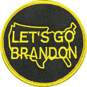 Let's Go Brandon iron-on Border Patrol uniform style LGB patch GL2-018 - www.ChallengeCoinCreations.com