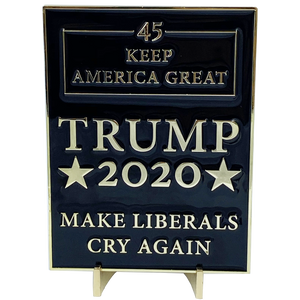 Trump 2020 45 Challenge Coin Medallion MAGA Make Liberals Cry Again Basement Biden Sleepy Joe DL11-13 - www.ChallengeCoinCreations.com