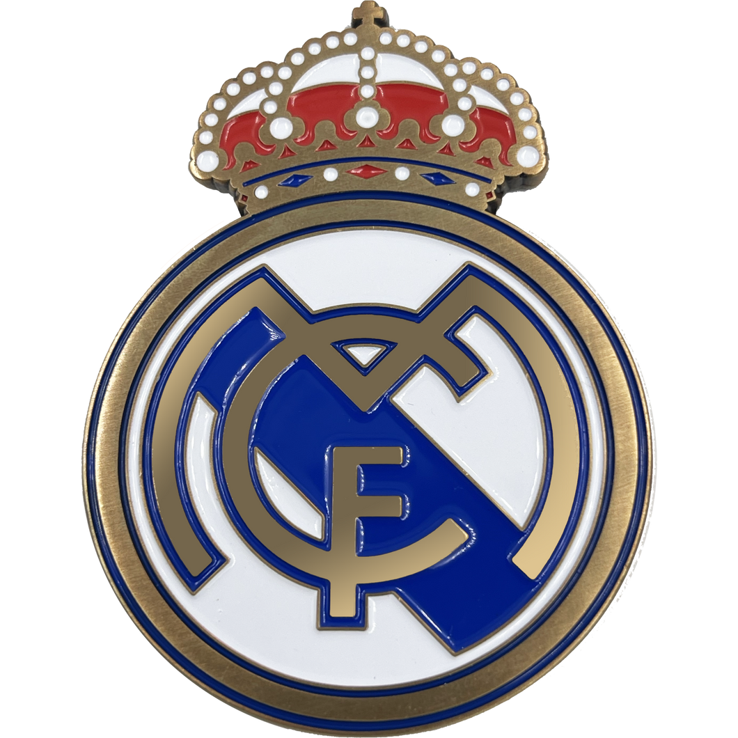 Real Madrid CF Futbol Soccer Policia Municipal Challenge Coin BL13-010 - www.ChallengeCoinCreations.com