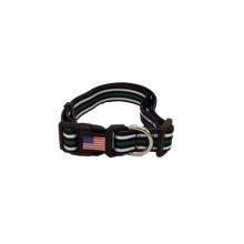 Load image into Gallery viewer, Thin Green Line Dog Collar Border Patrol Sheriff Deputy Honor First - www.ChallengeCoinCreations.com