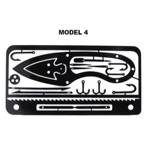 Metal Wallet Camping Survival Card Fishing As Seen On TV FREE USA SHIPPING SHIPS FREE FROM USA