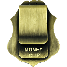 Load image into Gallery viewer, Police Federal Agent Sheriff Money Clip CBP Border Patrol Air and Marine AMO Wallet alternative EL10-006 - www.ChallengeCoinCreations.com