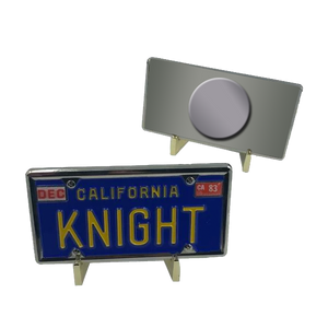 Magnet Knight Rider KITT License Plate KK-020 - www.ChallengeCoinCreations.com