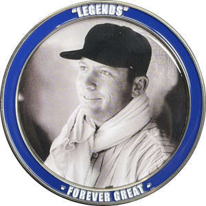 The Mick New York Jersey Mickey Mantle 7 Legends Forever Great LFG challenge coin NYPD BL15-005 - www.ChallengeCoinCreations.com