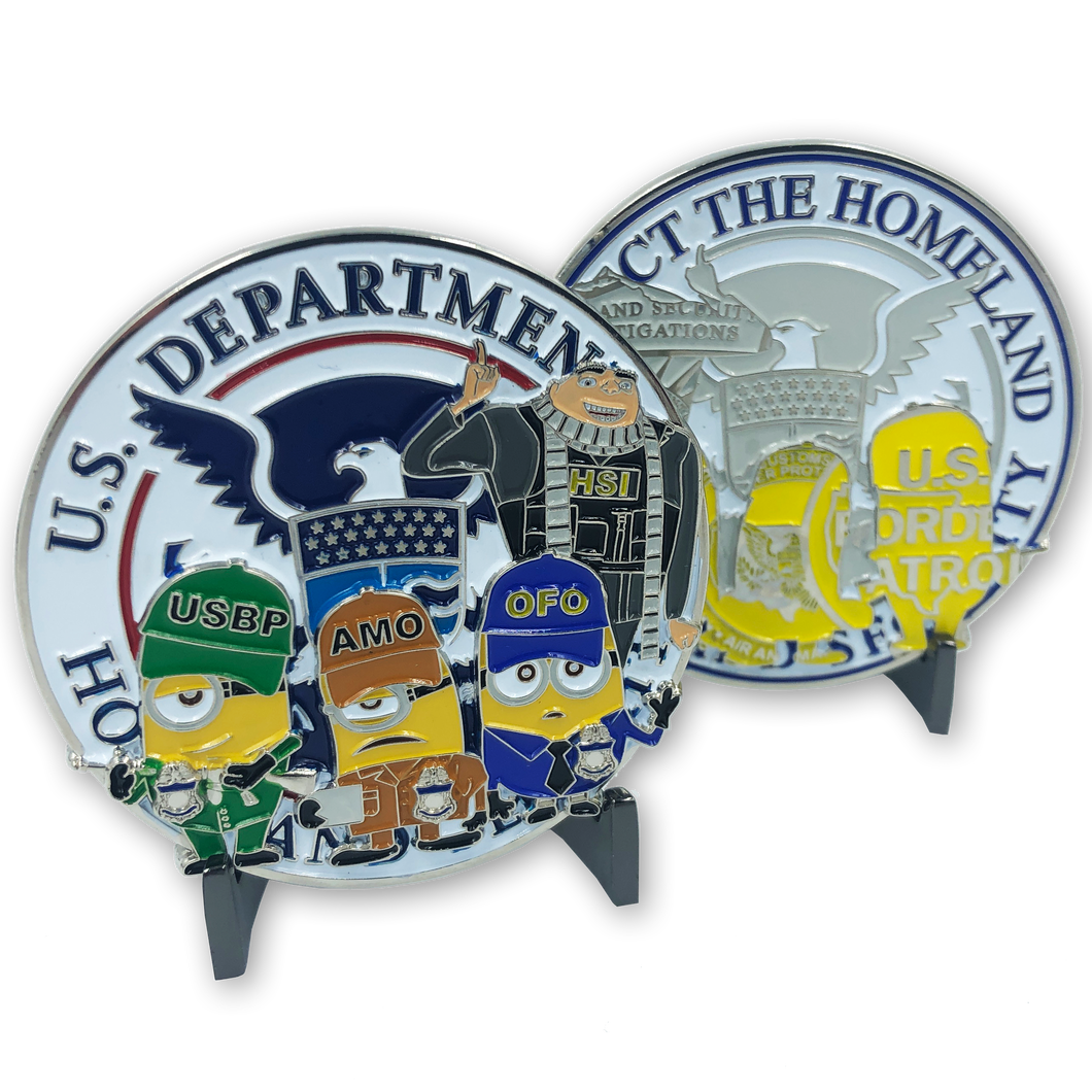 CBP Challenge Coin Border Patrol HSI Field Operations KK-015