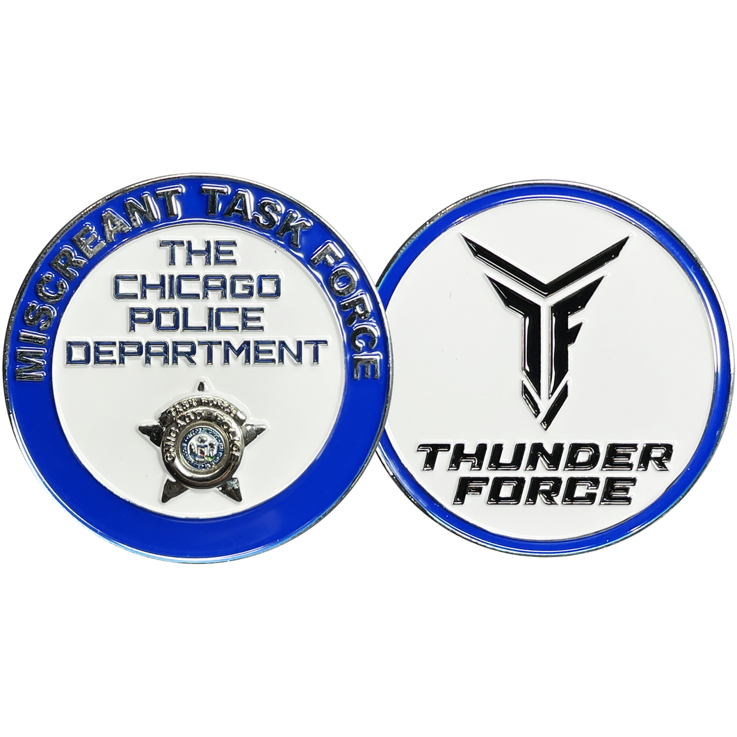 Chicago Police Department Miscreant Task Force Challenge Coin BL15-015 - www.ChallengeCoinCreations.com