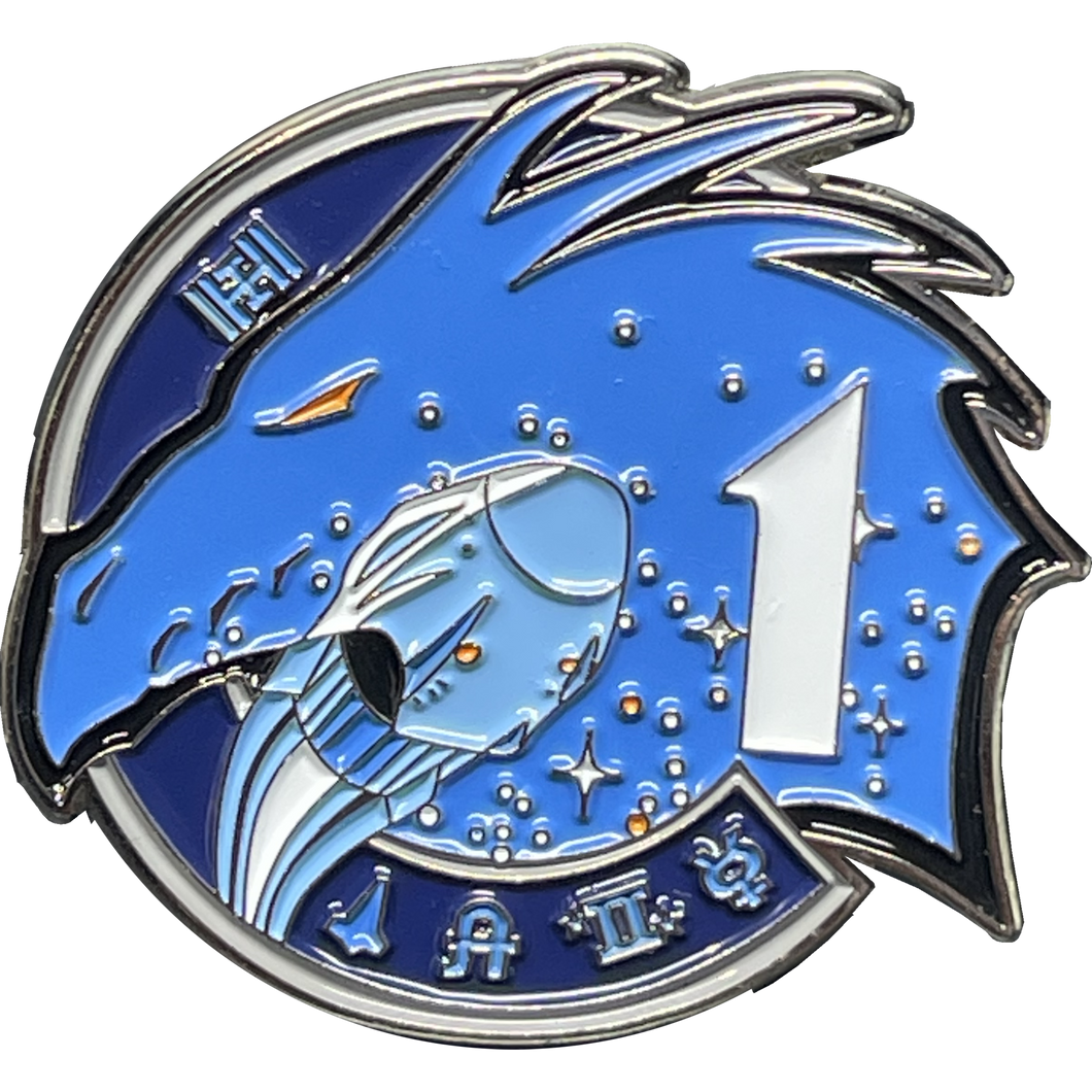 SpaceX Crew Dragon Mission 1 Mission One patch PIN NASA Crew-1 Space X BL16-015 - www.ChallengeCoinCreations.com