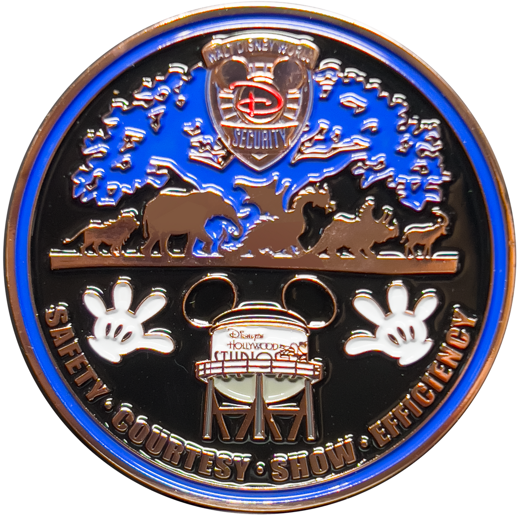 Disney Studios Animal Kingdom Security Challenge Coins GL10-003