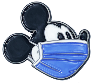 Disney Mickey Mouse Vintage inspired Mask Pin version 2 DL3-16 - www.ChallengeCoinCreations.com