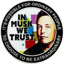 Load image into Gallery viewer, SpaceX Elon Musk Motivational Quote Gift Twitter Challenge Coin Space X Tesla CL5-014