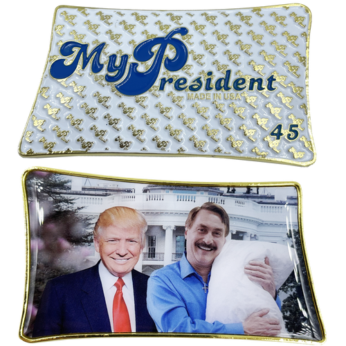 My President Pillow Challenge Coin President Donald J. Trump MAGA 45 BL15-003 - www.ChallengeCoinCreations.com