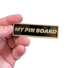 Load image into Gallery viewer, Pin Board name plate pin for pin collectors pin board collections (bronze) DL6-07 - www.ChallengeCoinCreations.com