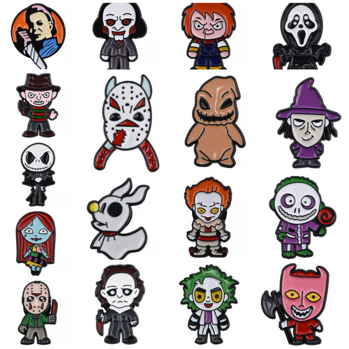 Horror Lapel Pins FREE USA SHIPPING SHIPS FROM USA P-201C/218C