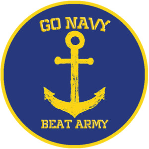 US Navy Beat US Army 3.5" Stickers (set of 2) Army Navy Game