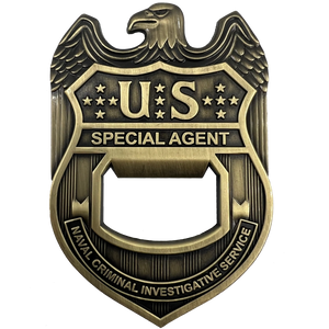 NCIS Special Agent Naval Criminal Investigative Service Challenge Coin Bottle Opener Navy EL13-001