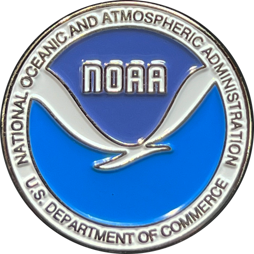 NOAA National Oceanic Atmospheric Administration Department of Commerce lapel pin GL4-019 P-124