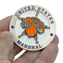 Load image into Gallery viewer, New York Basketball New Jersey United States NY US Marshal Challenge Coin Southwest District NJ EL13-009