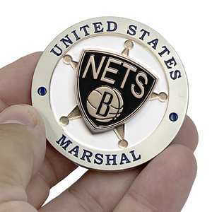 New York Basketball New Jersey United States NY US Marshal Challenge Coin Southwest District NJ EL12-009