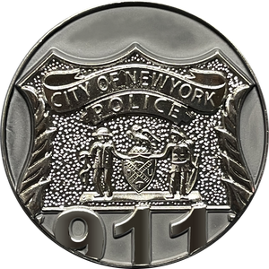 New York City Police Department Officer Saint Michael Patron Saint Challenge Coin ST. MICHAEL BL15-012 - www.ChallengeCoinCreations.com