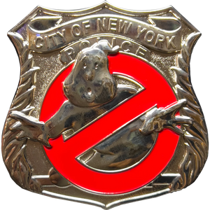NYPD Slimer No Ghost Challenge Coin New York City Police Buster GL12-004