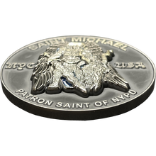 Load image into Gallery viewer, New York City Police Department Officer Saint Michael Patron Saint Challenge Coin ST. MICHAEL BL15-012 - www.ChallengeCoinCreations.com