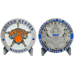 New York Basketball New Jersey United States NY US Marshal Challenge Coin Southwest District NJ EL13-009