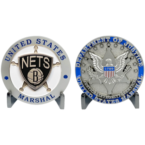 New York Basketball New Jersey United States NY US Marshal Challenge Coin Southwest District NJ EL12-009